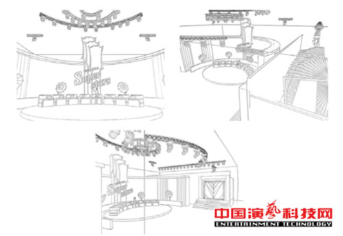 舞臺(tái)燈光設(shè)計(jì)電視節(jié)目《全能星戰(zhàn)》舞美燈光設(shè)計(jì)效果圖